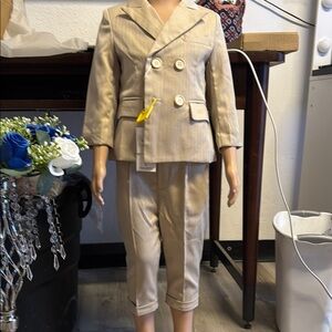 Stylish Beige Kids Suit Set